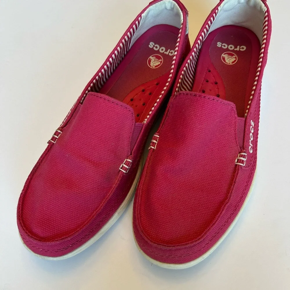 CROCS Pink Loafers - Picture 2 of 10
